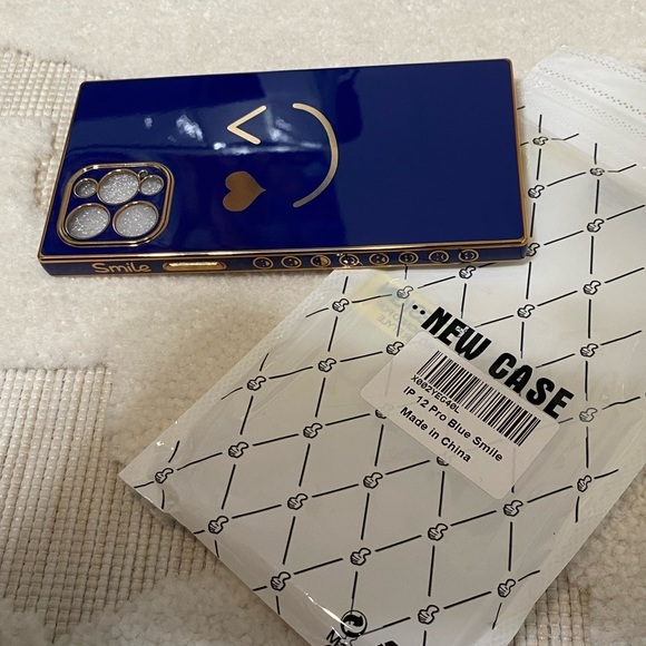 # 3 - Cute Smiley face case for iPhone 12 Pro only (NOT FOR MAX) Dark blue - Picture 5 of 14